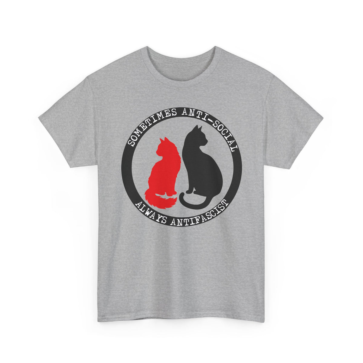 Sometimes Anti-Social, Always Antifascist T-Shirt