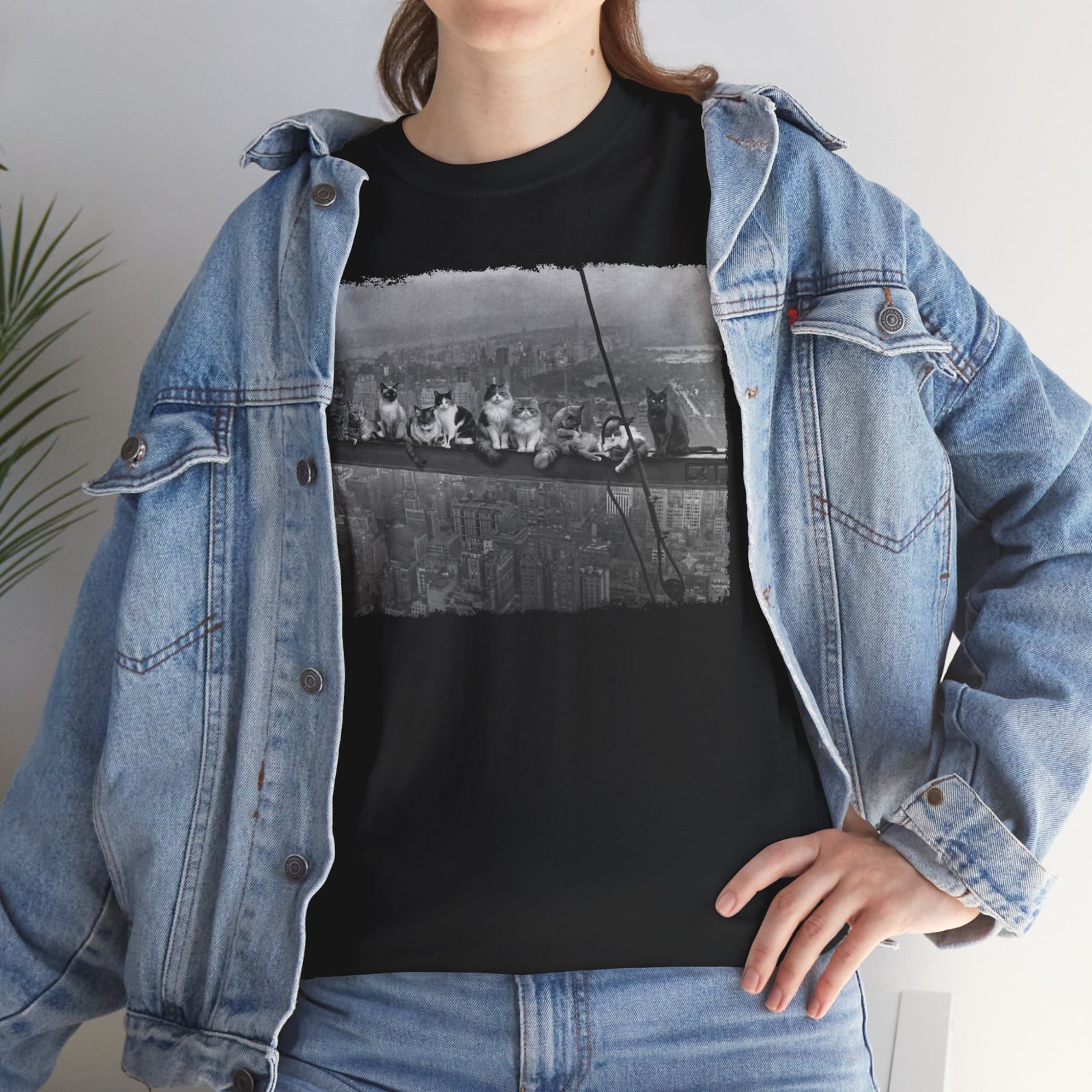 Skyscraper Cats T-Shirt — Urban Cat Skyline Tee