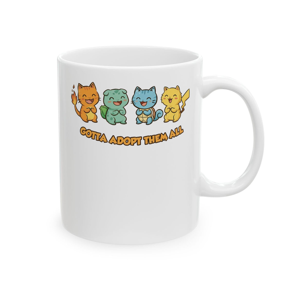 Gotta Adopt Them All Cat Ceramic Mug