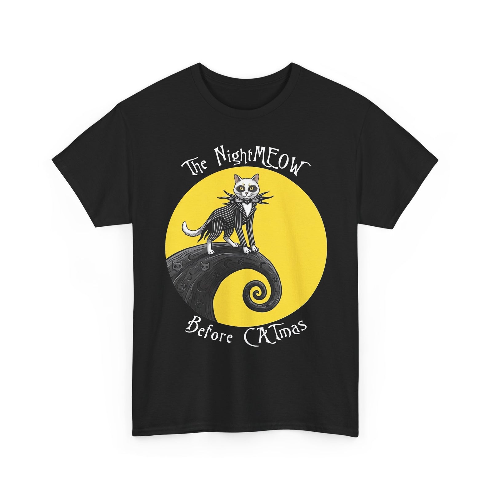 The NightMEOW Before Christmas T‑Shirt Halloween x Christmas Cat Tee