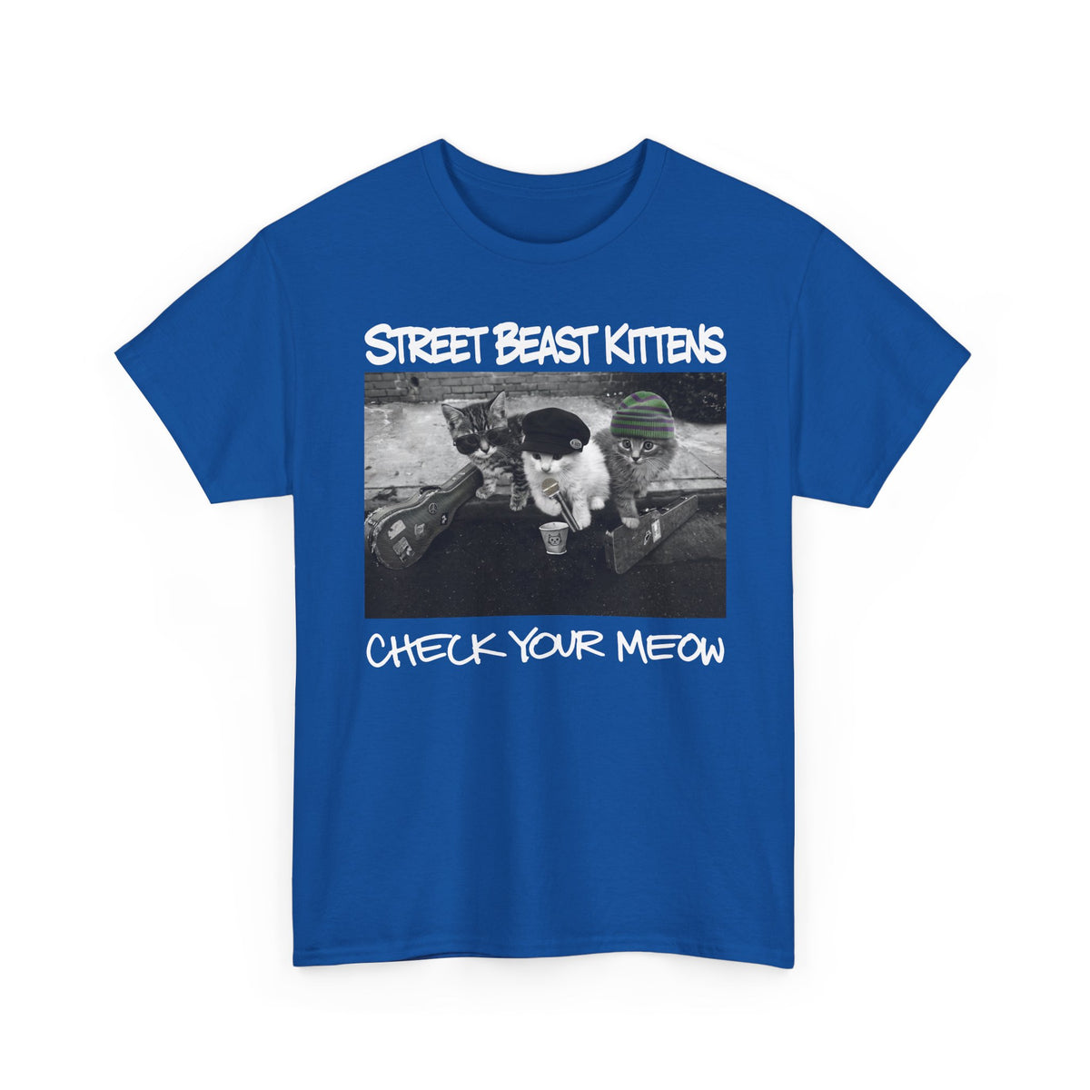 Street Beast Kittens "Check Your Meow" T-Shirt