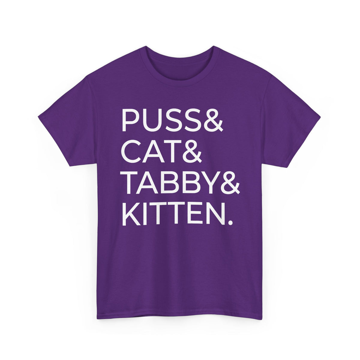 Puss and Kitten Cat Tee — Cute Tabby Cat Graphic T-Shirt