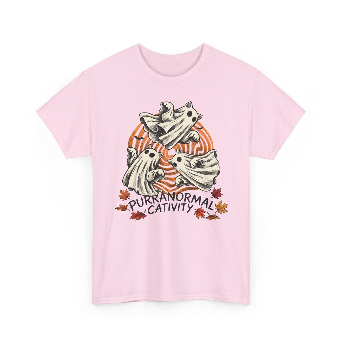 Purranormal Cativity T-Shirt — Funny Halloween Ghost Cats Tee