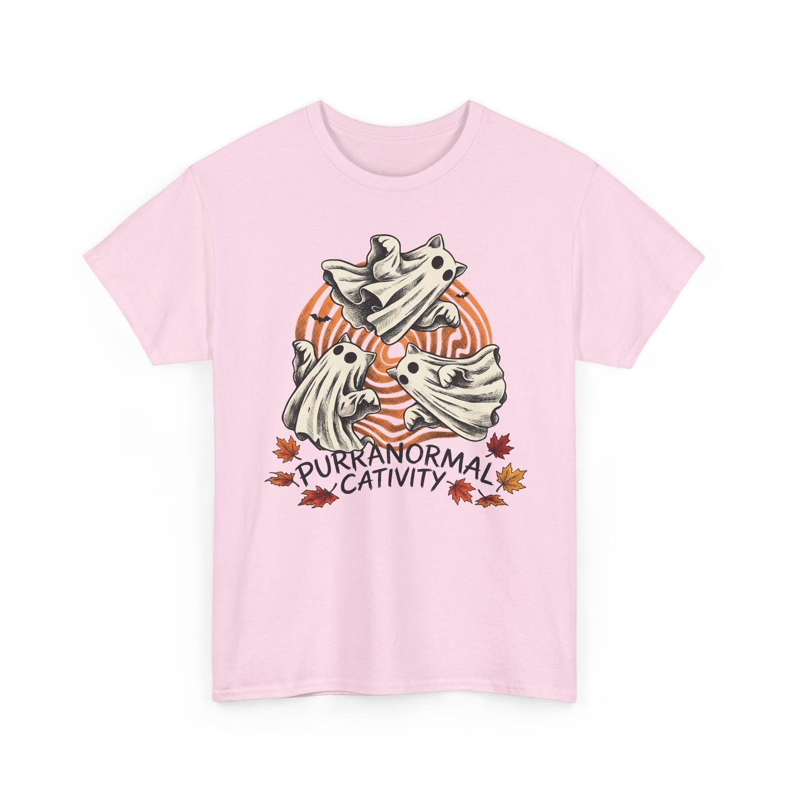 Purranormal Cativity T-Shirt — Funny Halloween Ghost Cats Tee