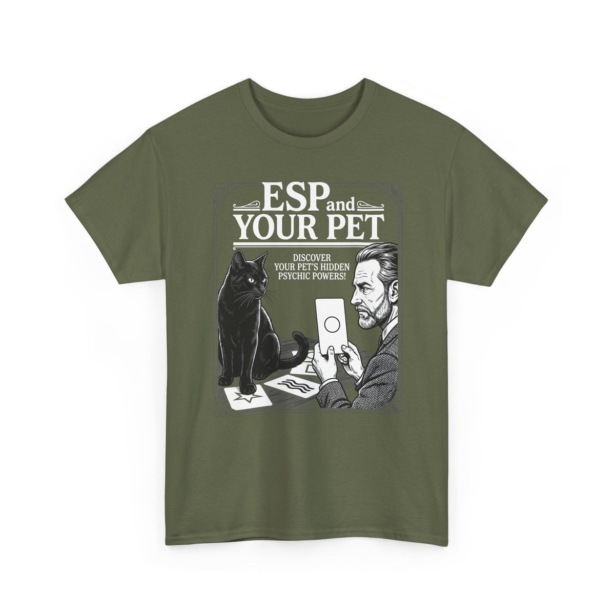 ESP & Your Pet Cat T-Shirt — Psychic Cat Lover Tee