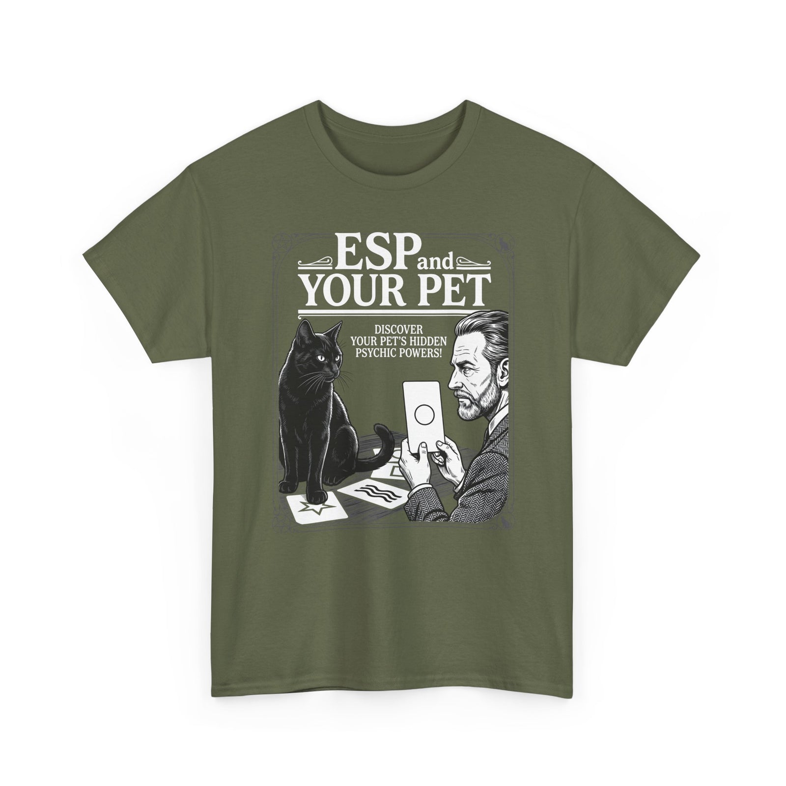 ESP & Your Pet Cat T-Shirt — Psychic Cat Lover Tee