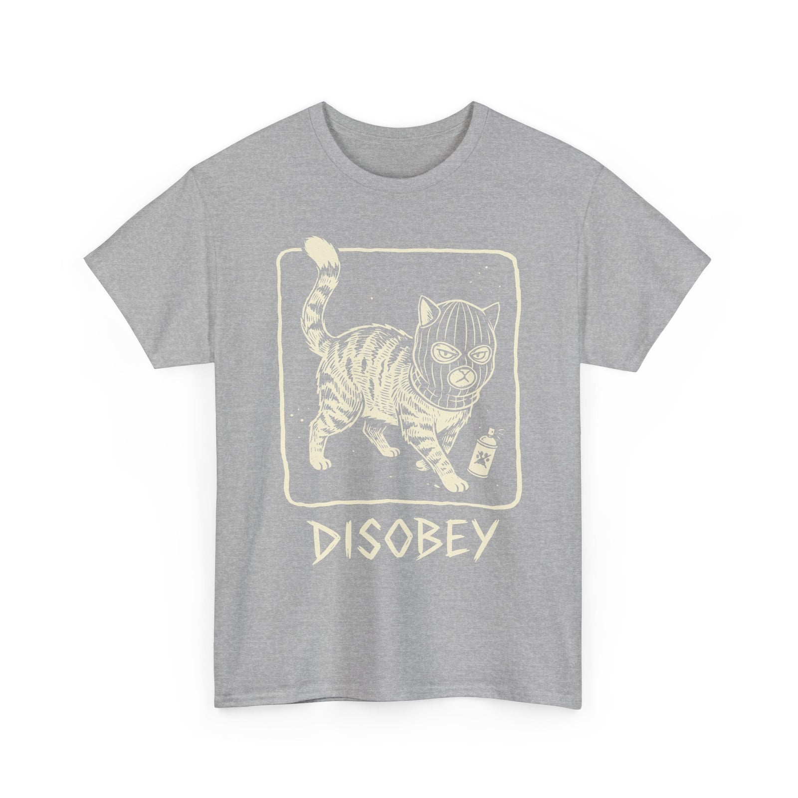 Cat Disobey T-Shirt — Funny Rebellious Cat Tee for Cat Lovers