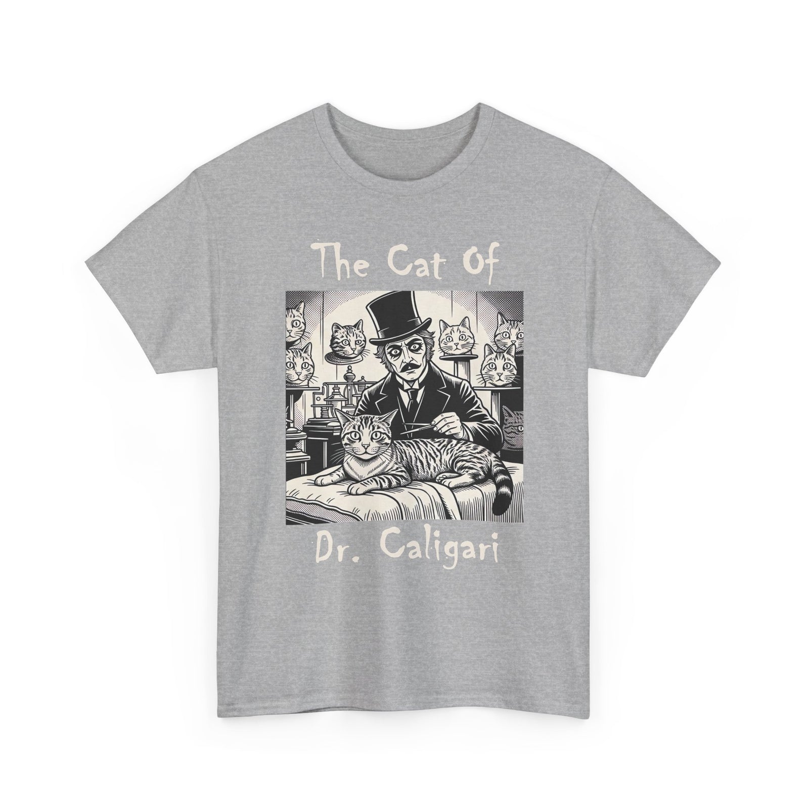 The Cat of Dr. Caligari T-Shirt — Gothic Vintage Horror Cat Tee