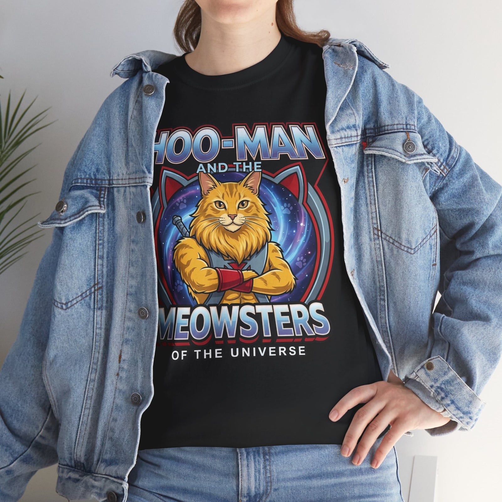 Hoo-Man and the Meowsters of the Universe T-Shirt