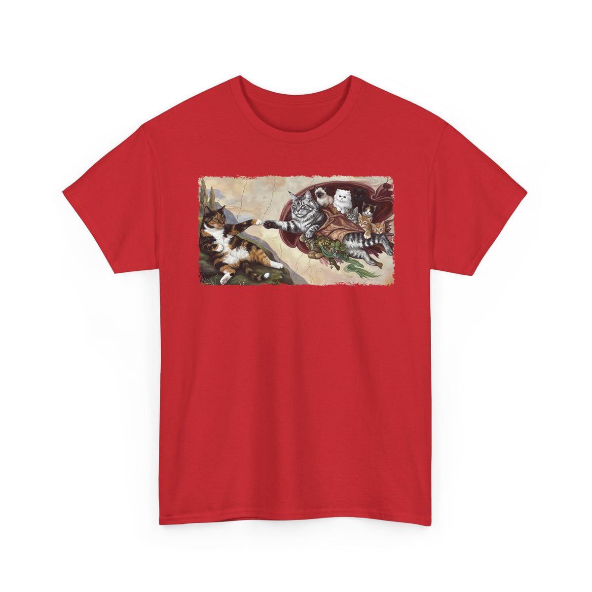 The Creation of Adam Cats T-Shirt