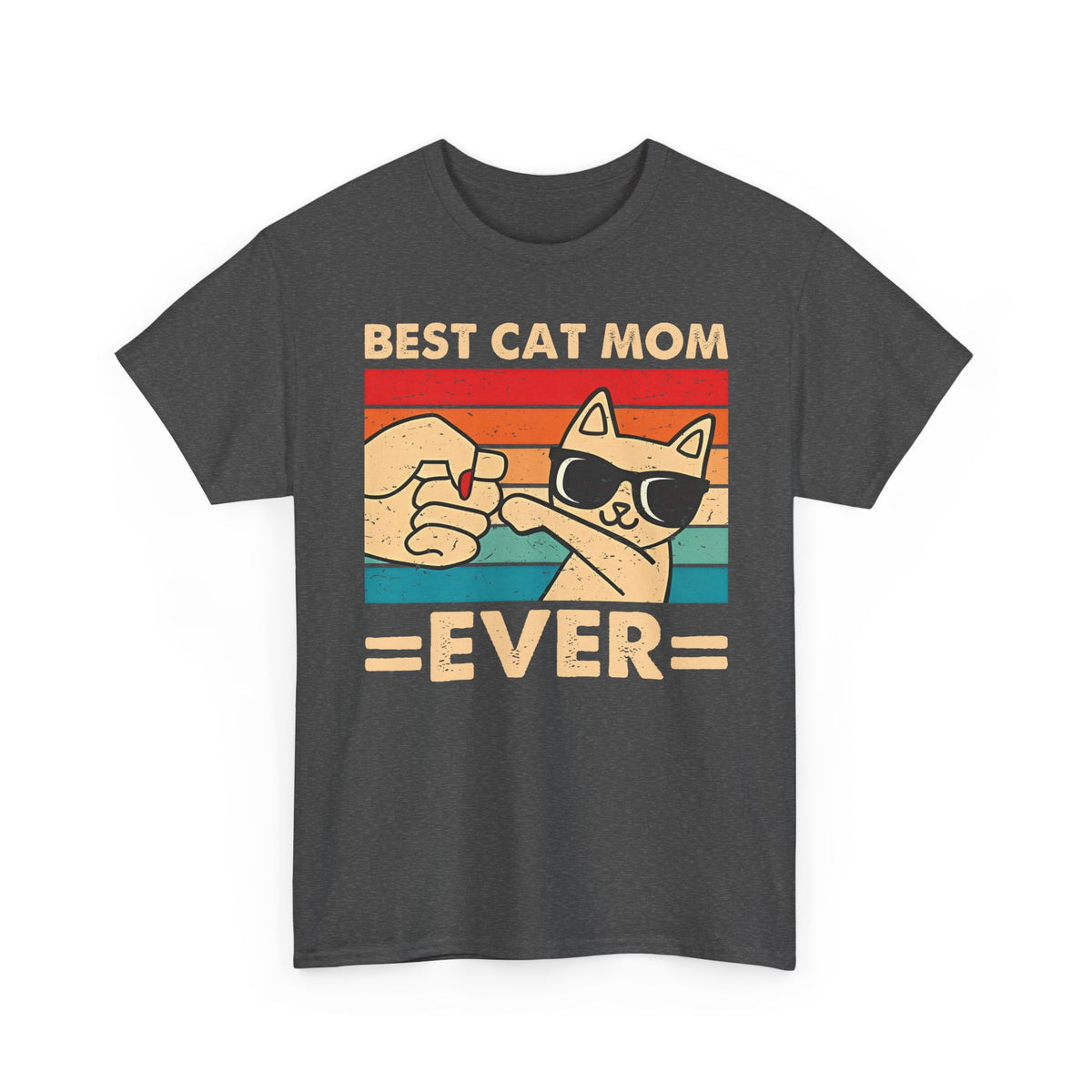 Best Cat Mom Ever T-Shirt — Cute Cat Mom Gift