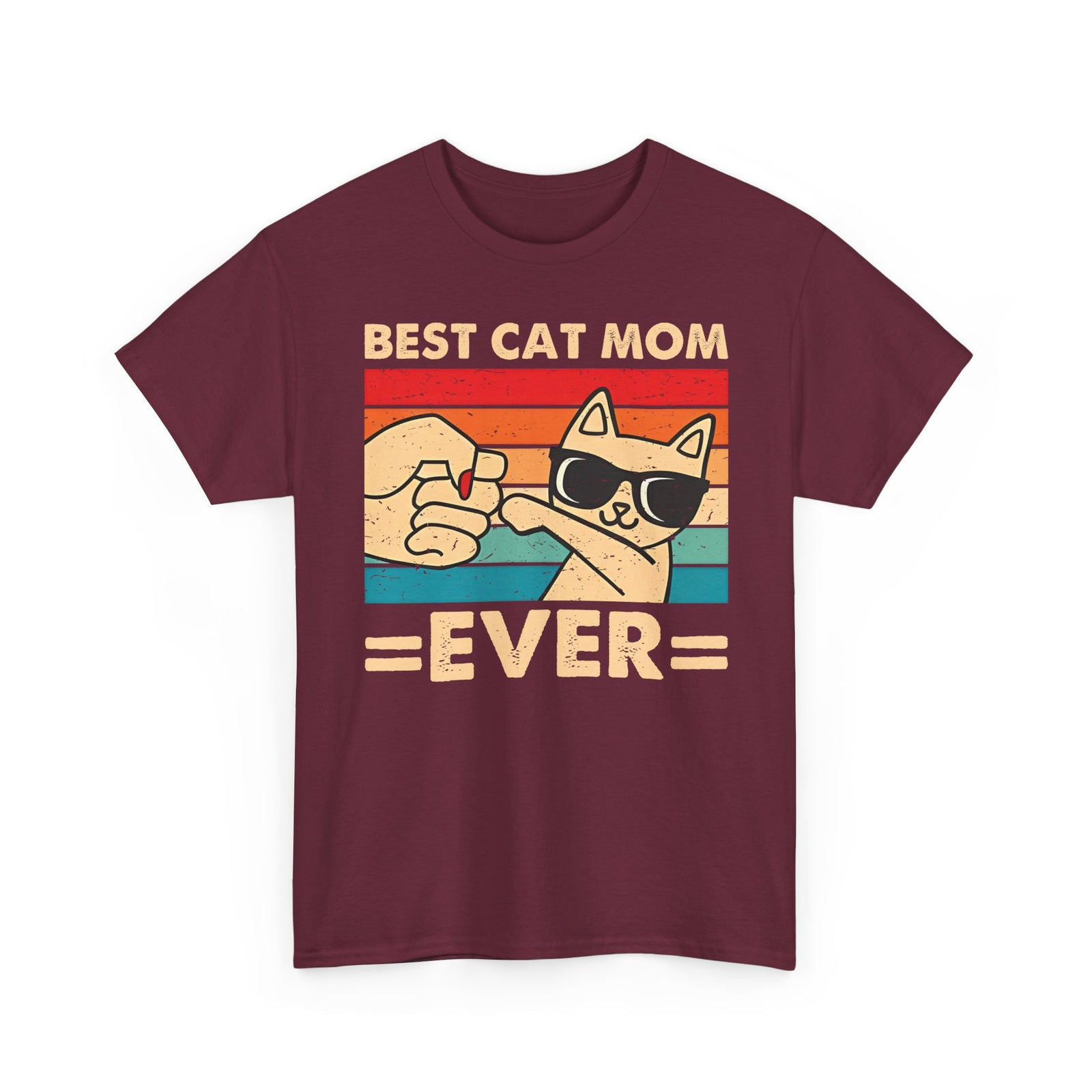 Best Cat Mom Ever T-Shirt — Cute Cat Mom Gift