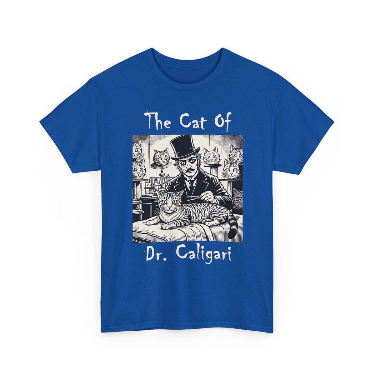 The Cat of Dr. Caligari T-Shirt — Gothic Vintage Horror Cat Tee