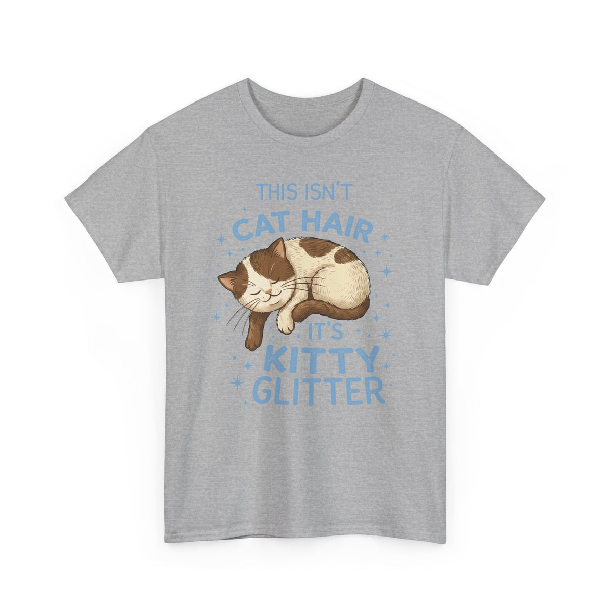 Kitty Glitter T-Shirt — "This Isn't Cat Hair" Cat Lover Tee