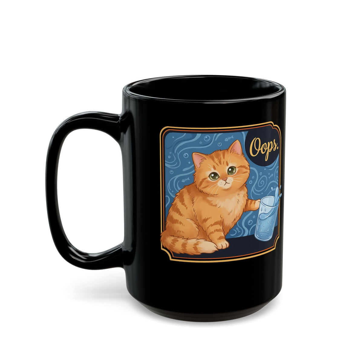 "I Do What I Want" Cat Black Mug Funny Rebellious Cat Mug