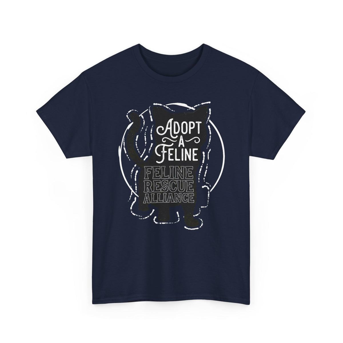 Adopt a Feline T-Shirt – Feline Rescue Alliance Cat Shirt, Cat Lover Graphic Tee