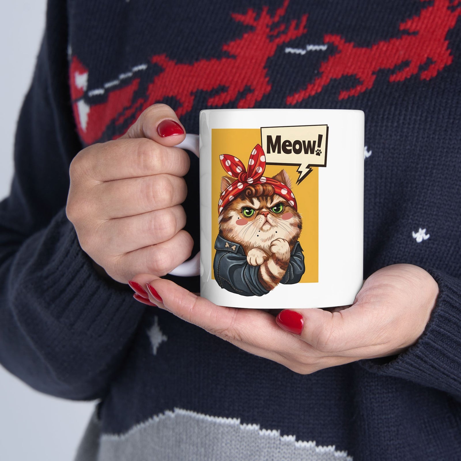 The Feminist Cat Ceramic Mug