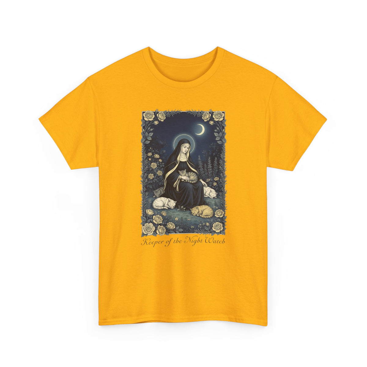 Keeper of the Night Watch Gertrude of Nivelles Cats T-Shirt