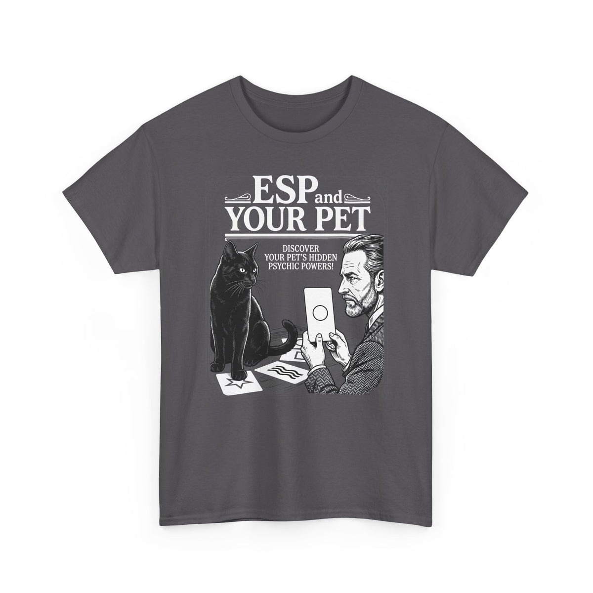 ESP & Your Pet Cat T-Shirt — Psychic Cat Lover Tee