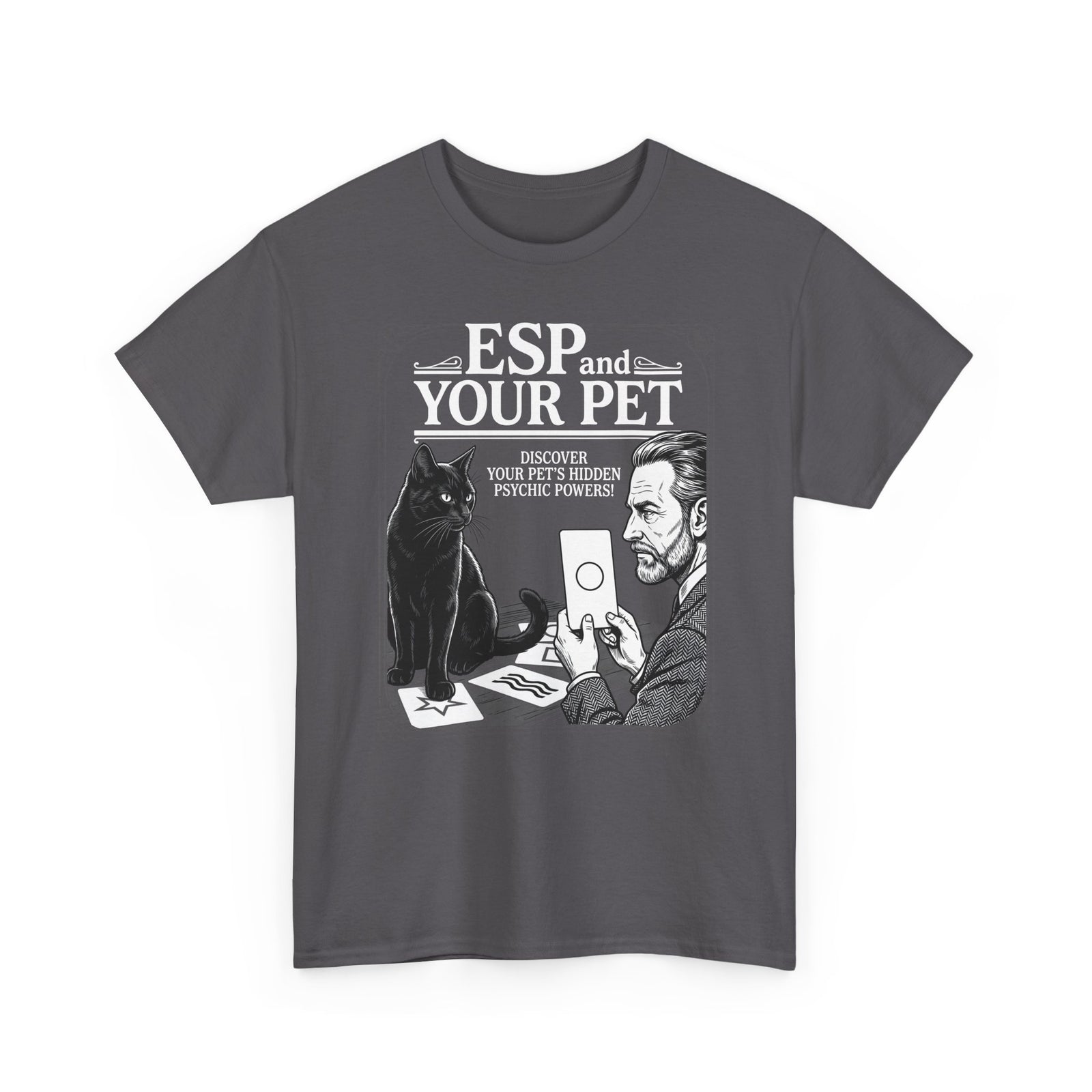 ESP & Your Pet Cat T-Shirt — Psychic Cat Lover Tee