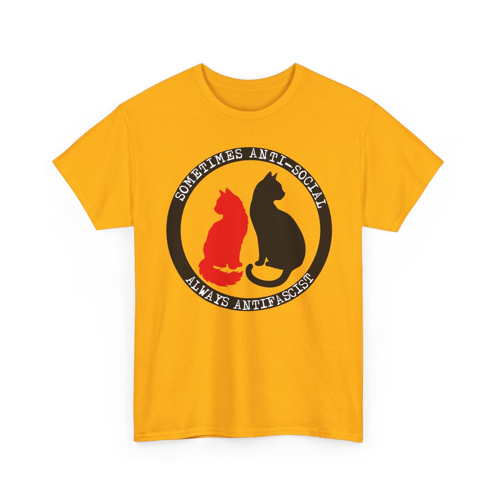 Sometimes Anti-Social, Always Antifascist T-Shirt