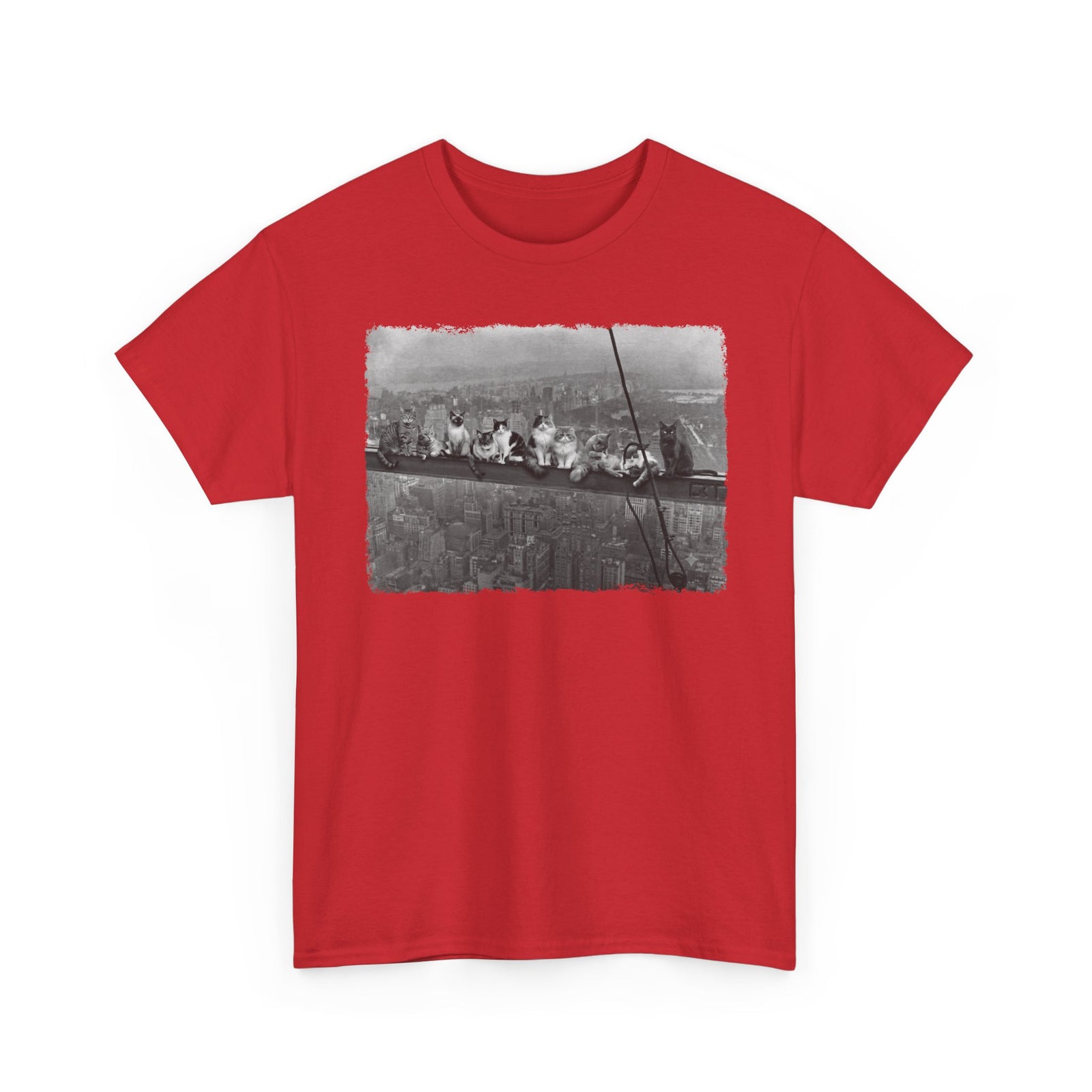 Skyscraper Cats T-Shirt — Urban Cat Skyline Tee