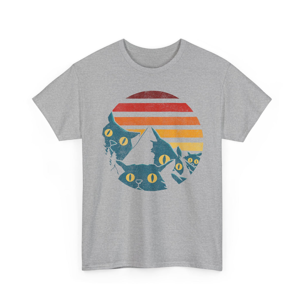 Meowtains Cat Graphic T-Shirt