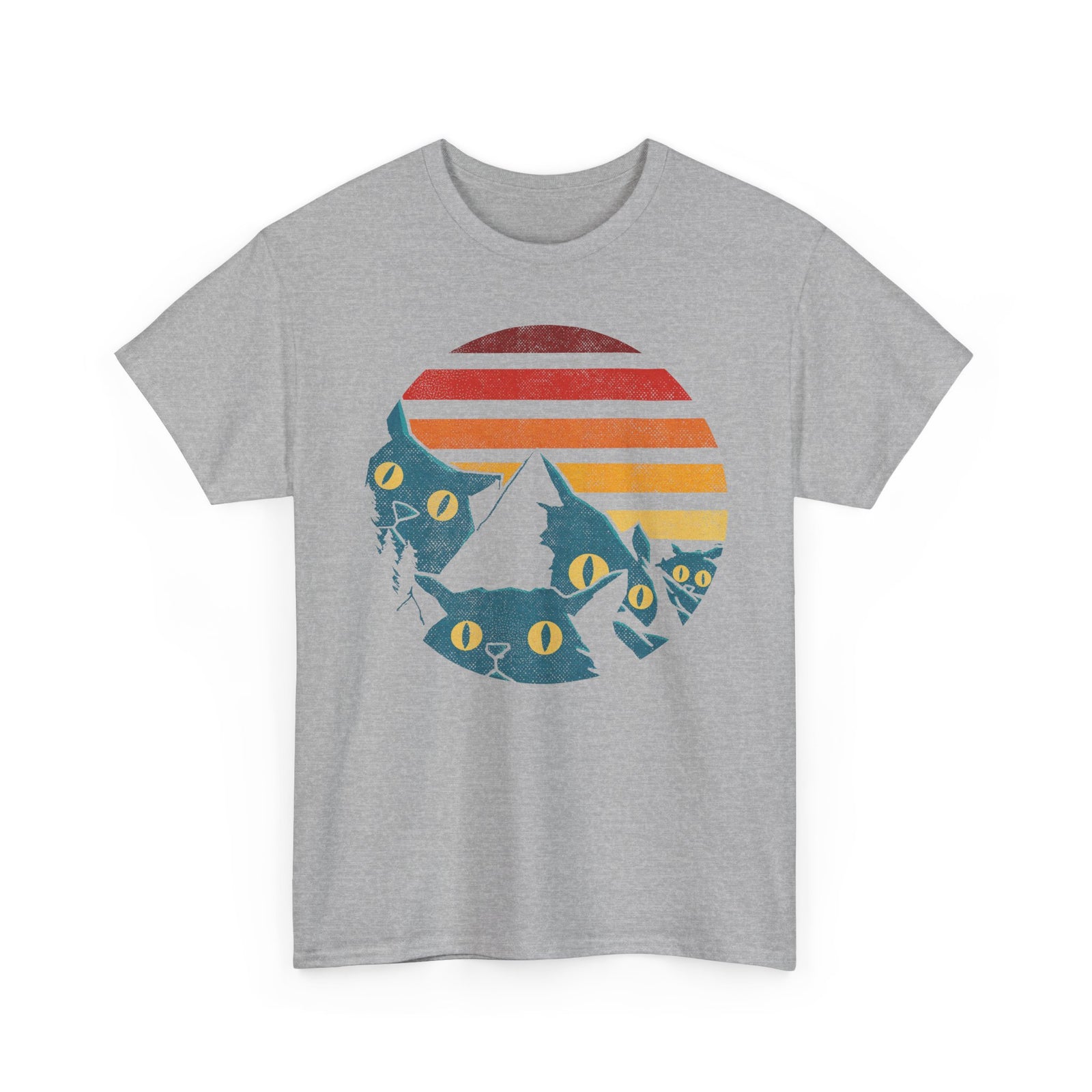 Meowtains Cat Graphic T-Shirt