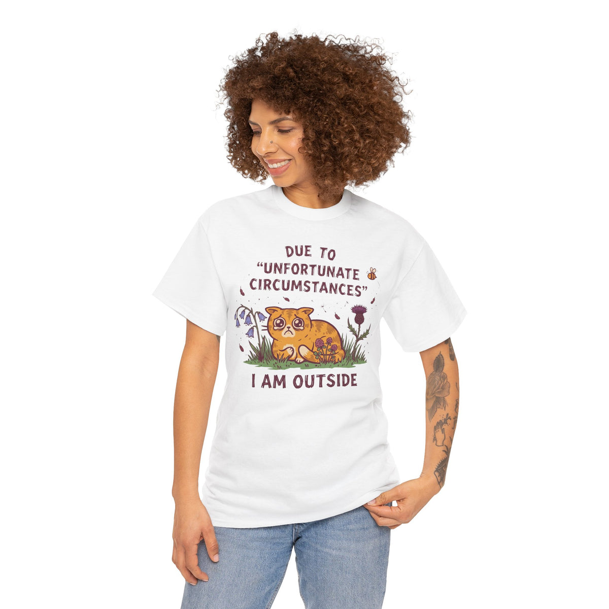 I'm Outside Funny Cat T-Shirt
