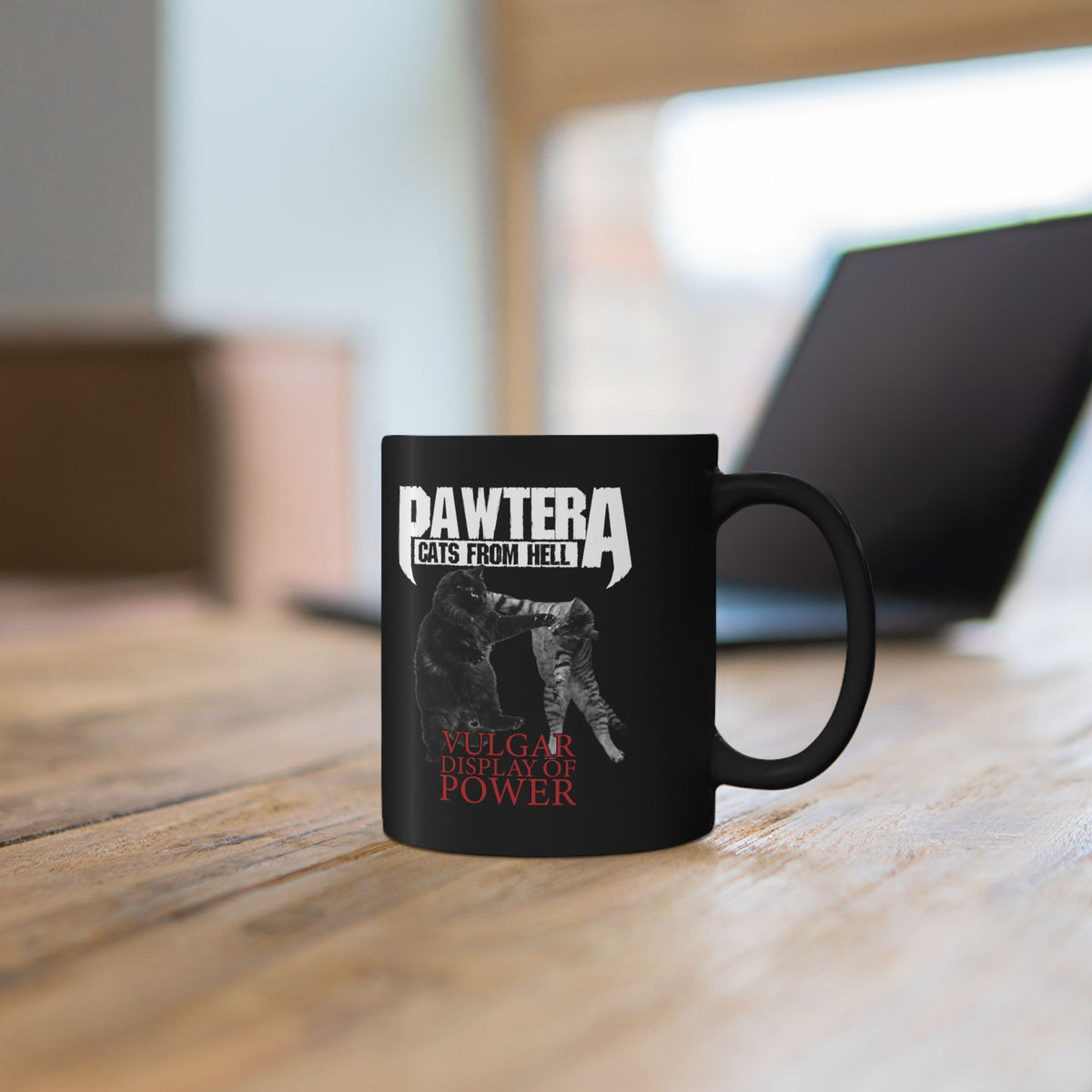 Pawtera Cats From Hell Black Mug