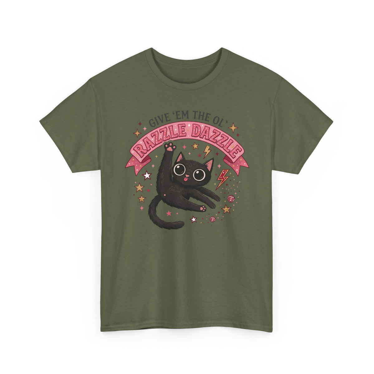 Razzle Dazzle Cat T-Shirt — Give 'em the Ol' Razzle Dazzle