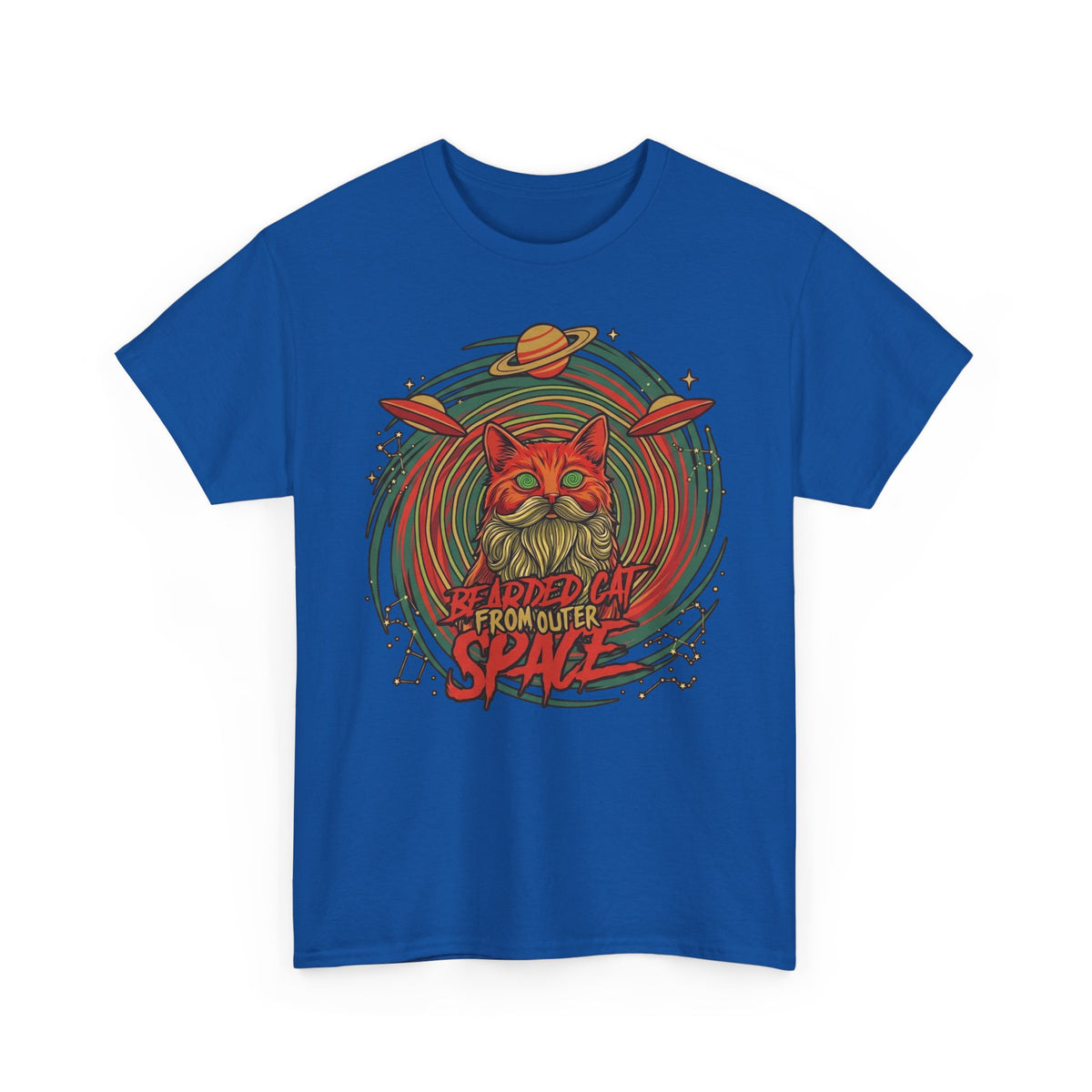 Bearded Cat from Outer Space T-Shirt