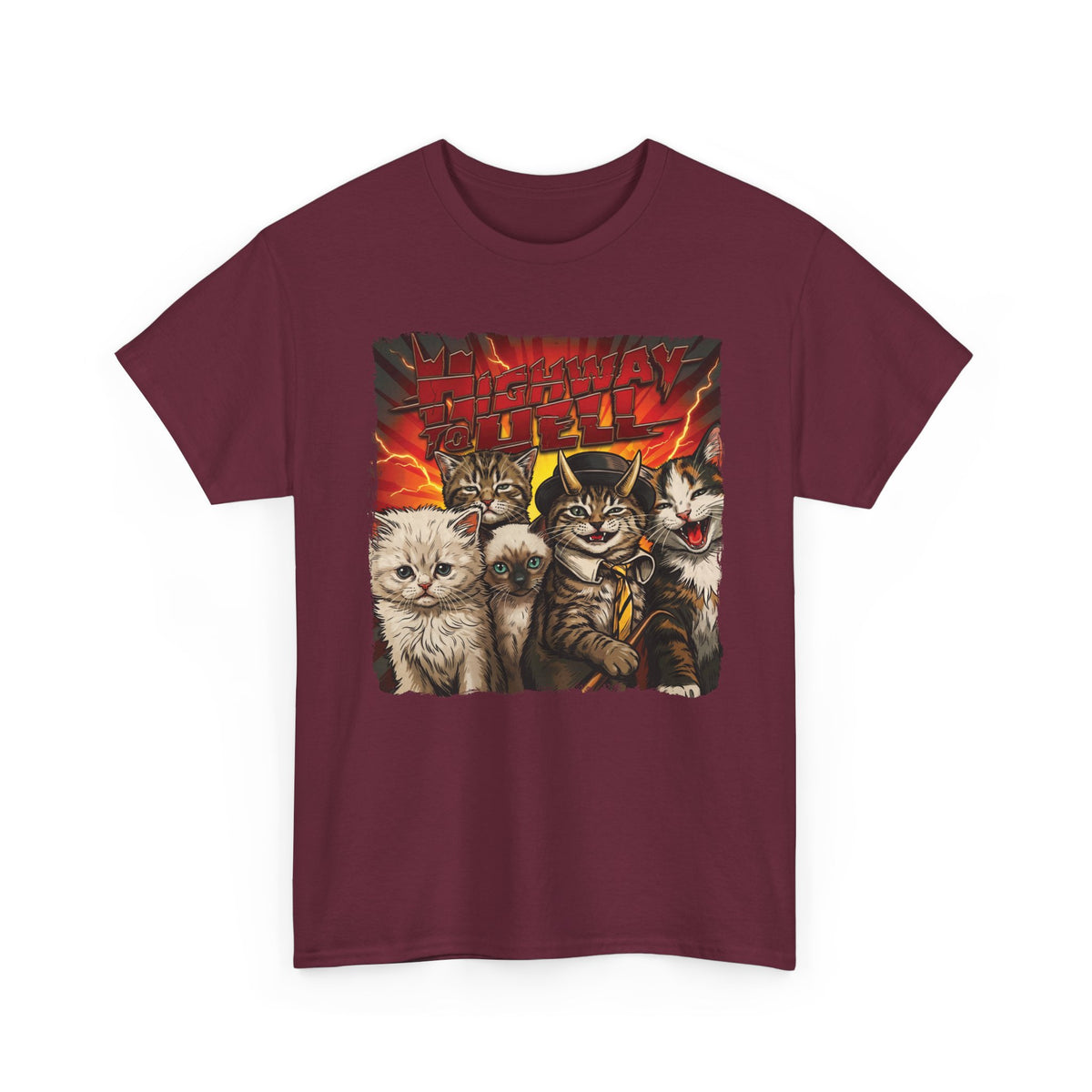"Highway to Hell" Hard Rock Cats Parody T-Shirt