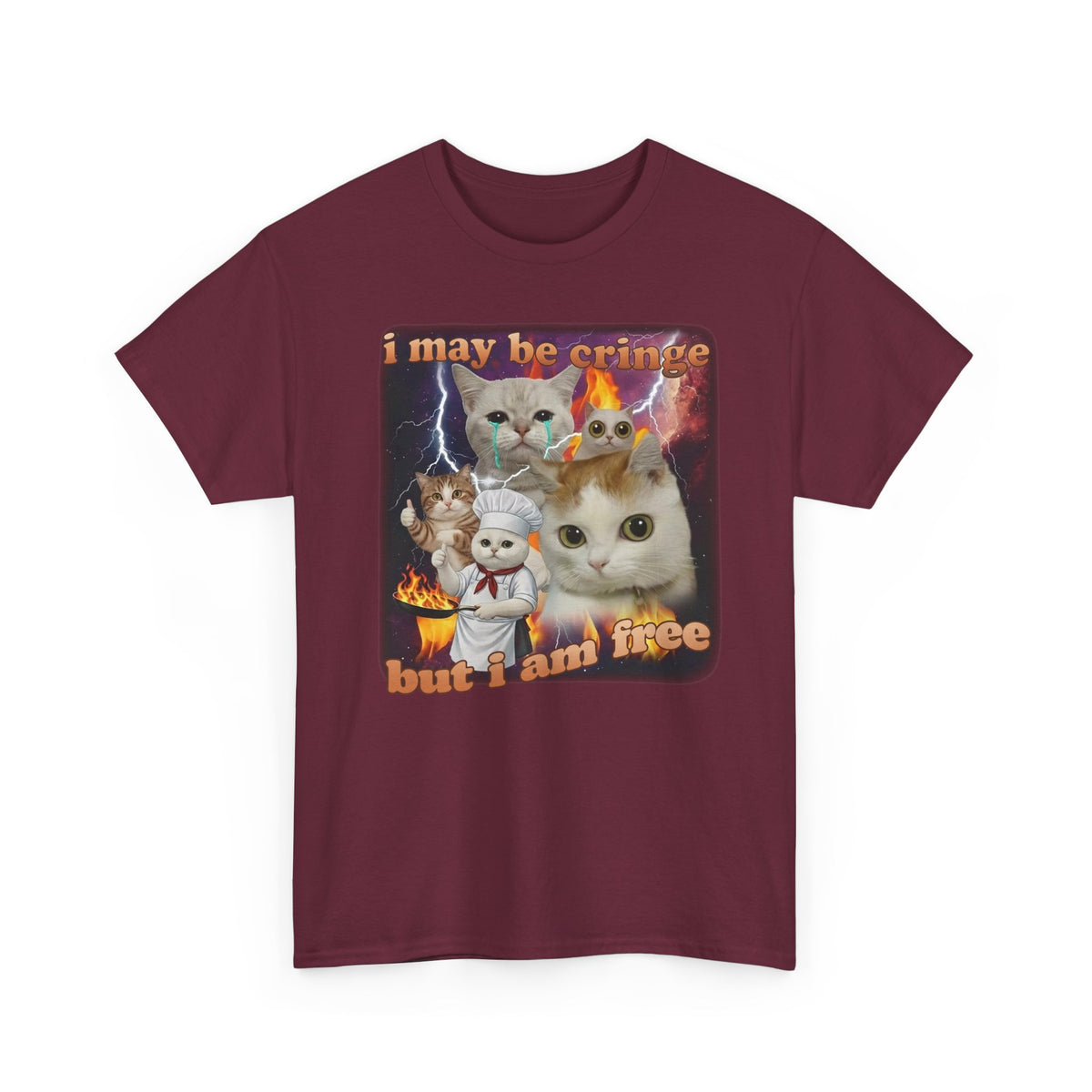 "I May Be Cringe But I Am Free" T-Shirt — Funny Self-Expression Tee