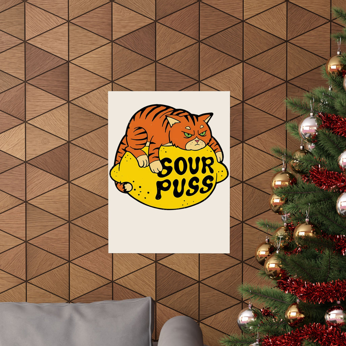 Sour Puss Cat Poster