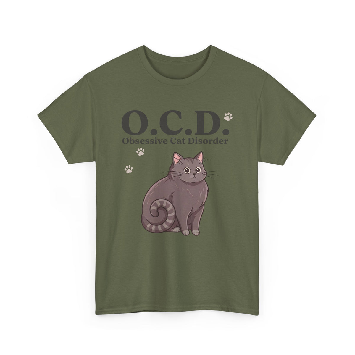 Obsessive Cat Disorder T-Shirt — O.C.D. Cat Lover Tee