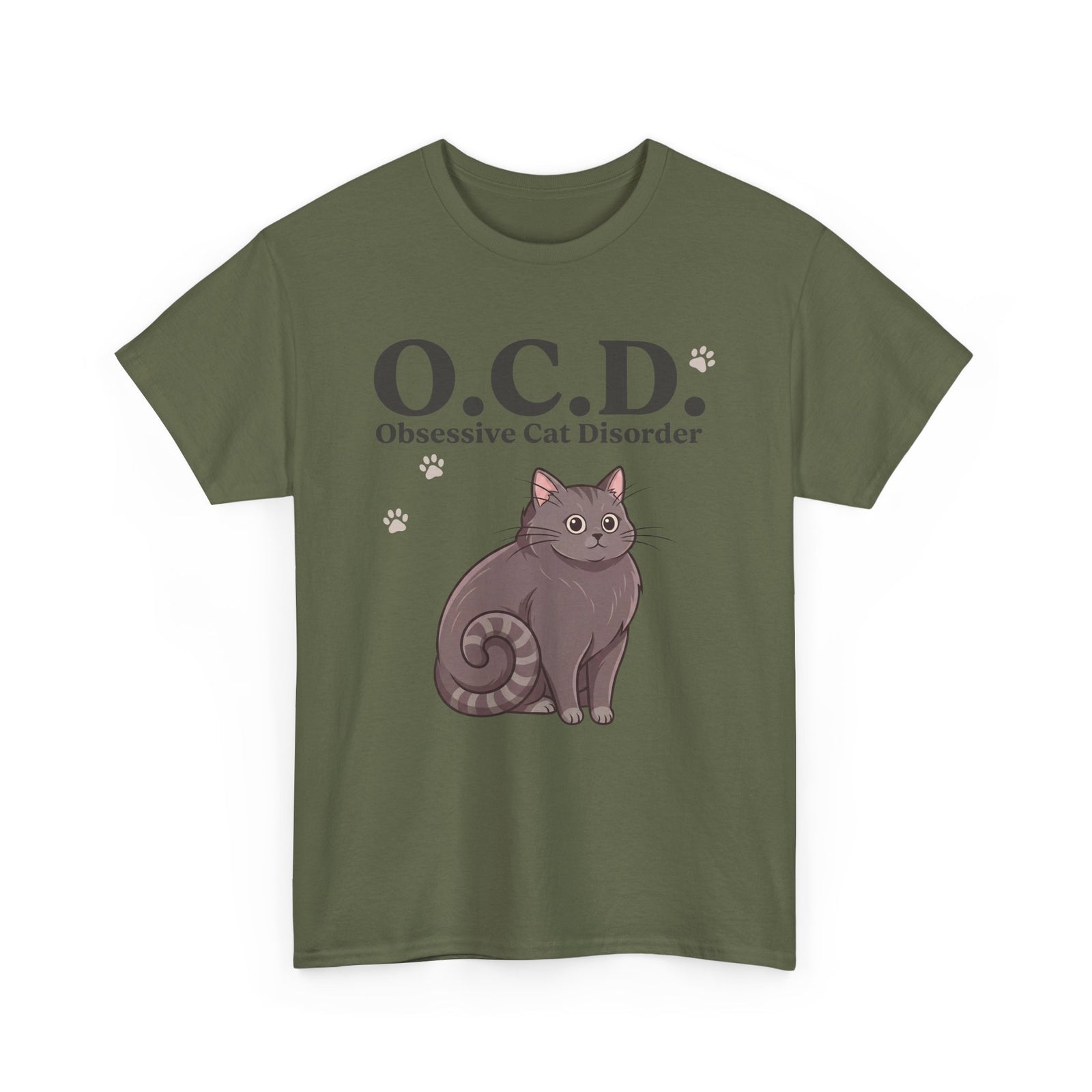 Obsessive Cat Disorder T-Shirt — O.C.D. Cat Lover Tee