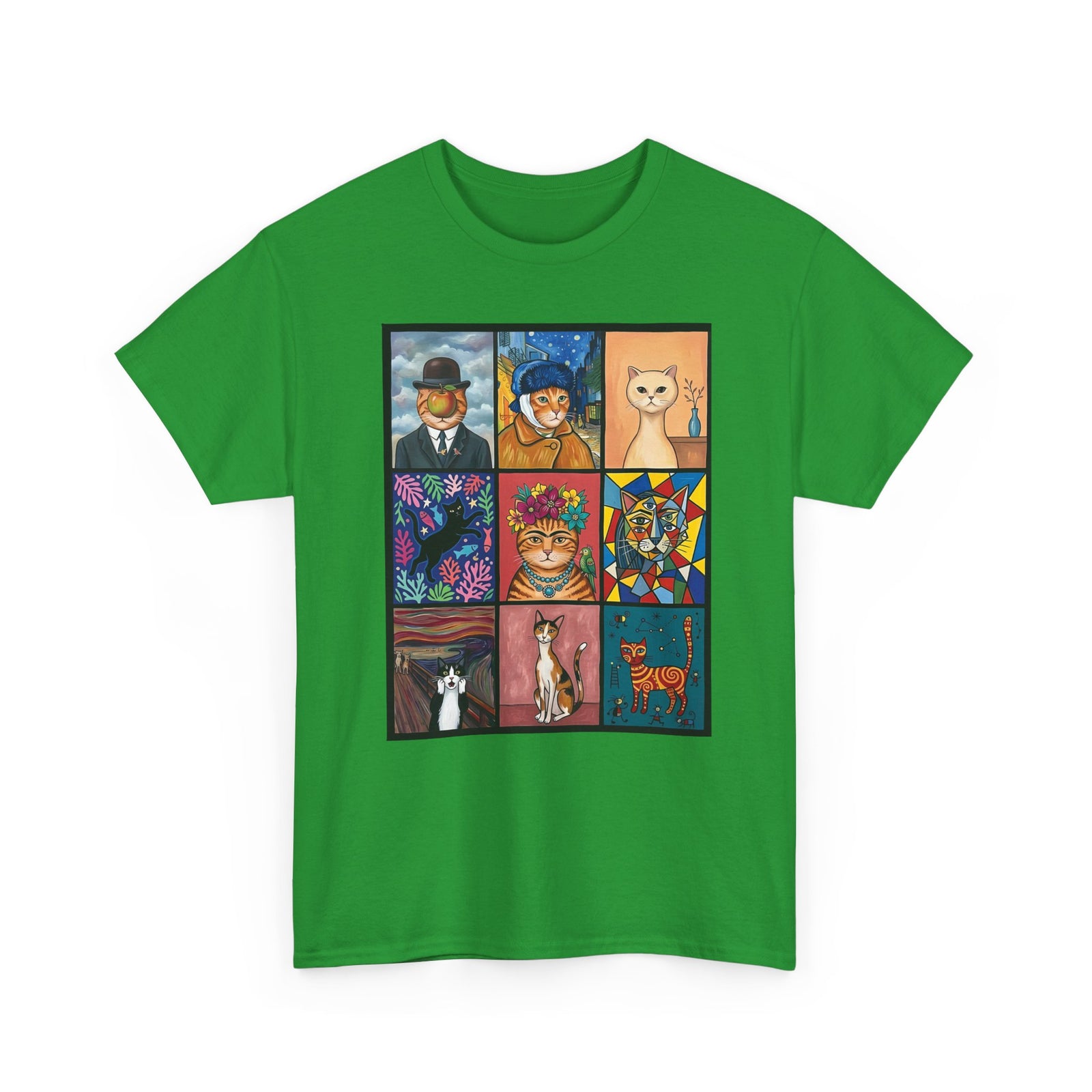 Cats & Art Graphic T-Shirt — Artworks and Cats Design