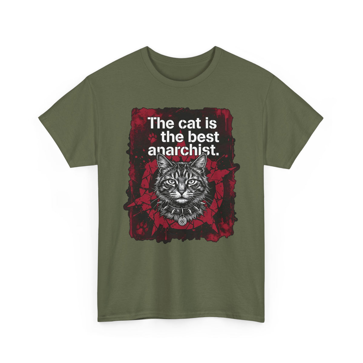 Anarchist Cat T-Shirt "The Cat Is the Best Anarchist"