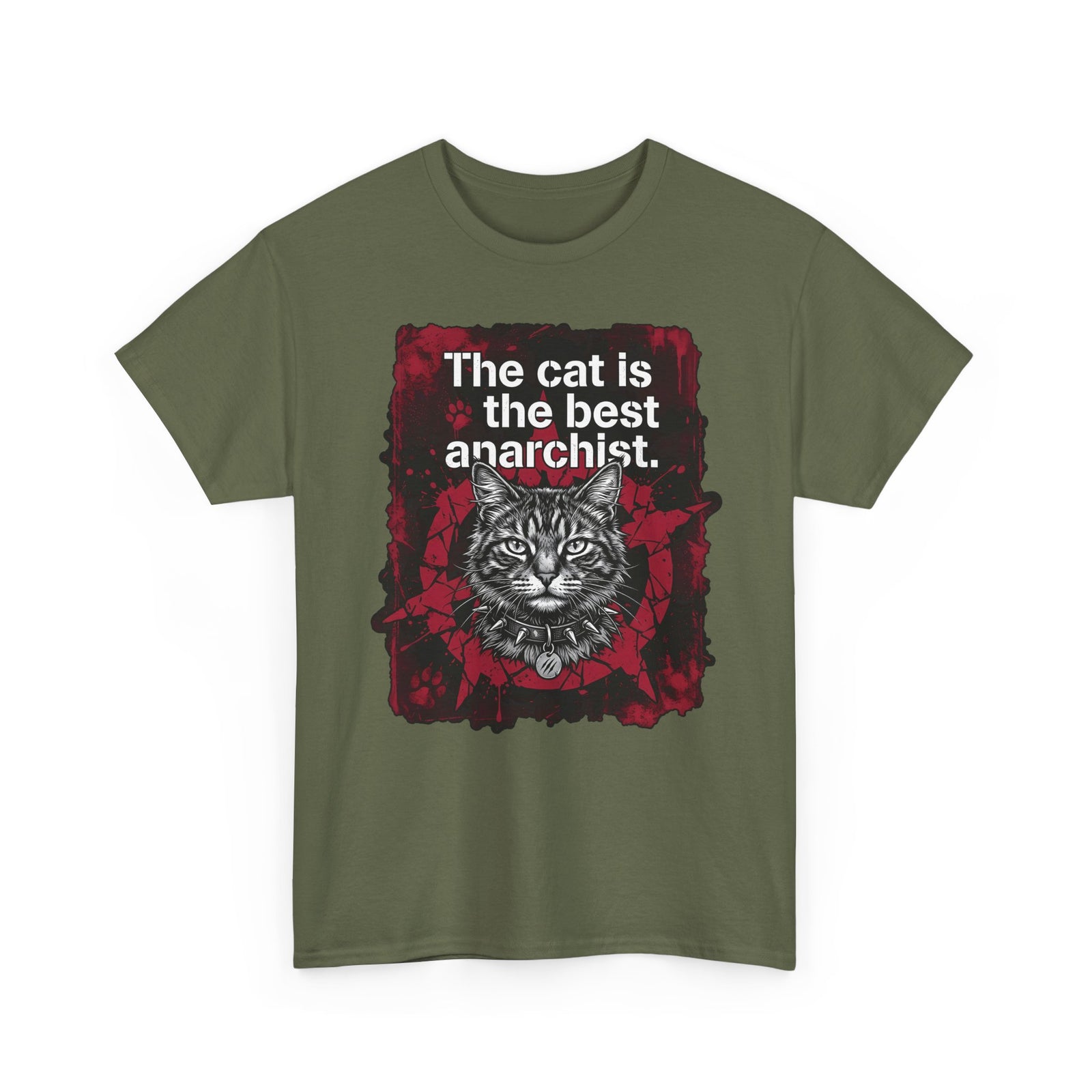 Anarchist Cat T-Shirt "The Cat Is the Best Anarchist"