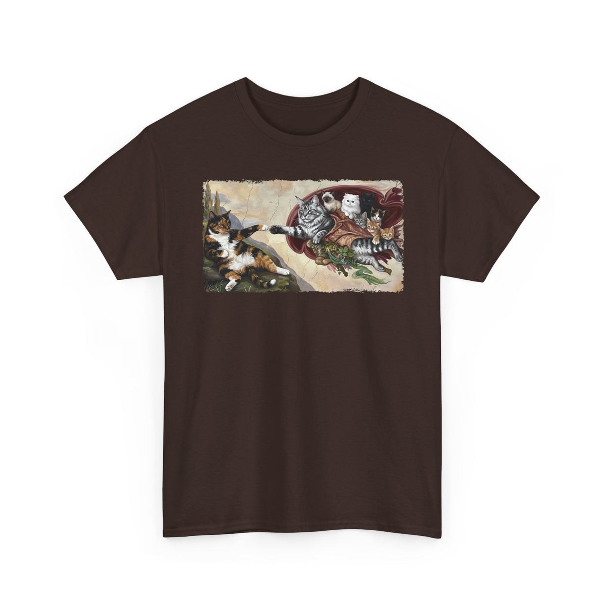 The Creation of Adam Cats T-Shirt