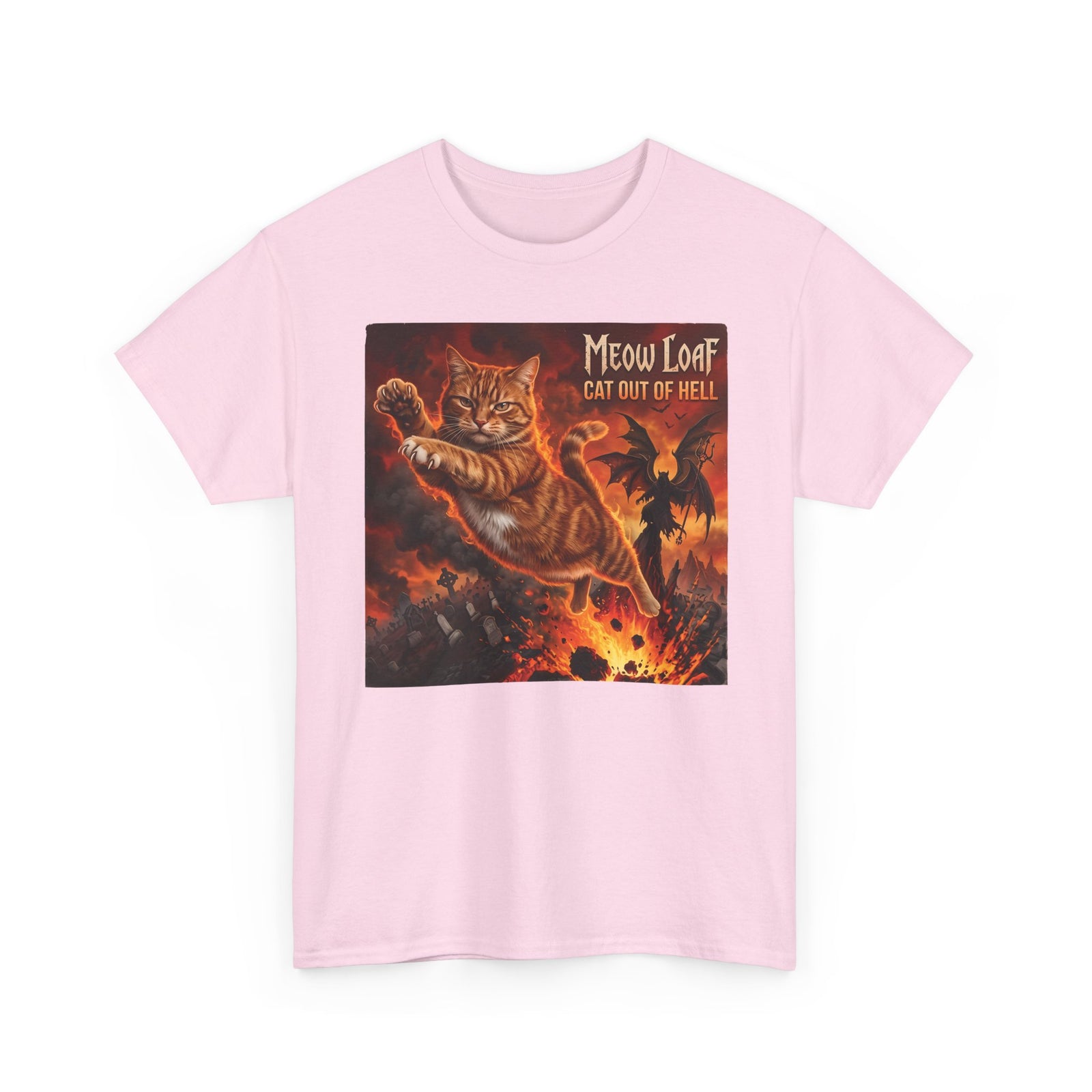 Meow Loaf Cat Out of Hell T-Shirt — Funny Gothic Cat Tee