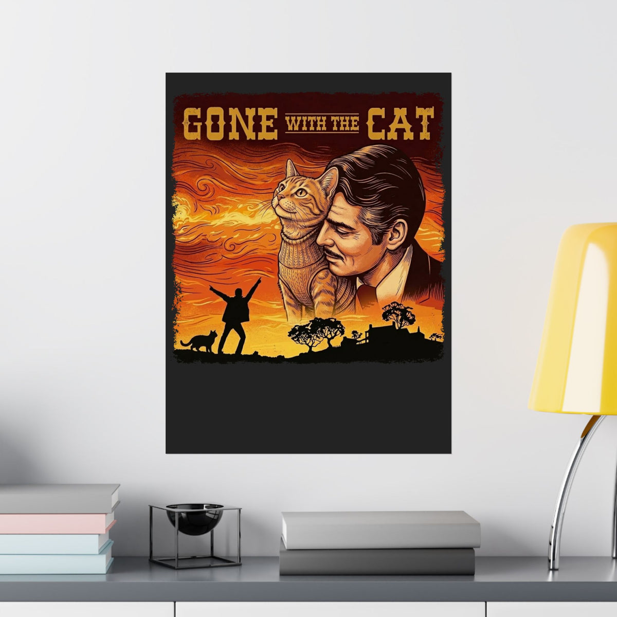 Gone with the Cat T‑Poster