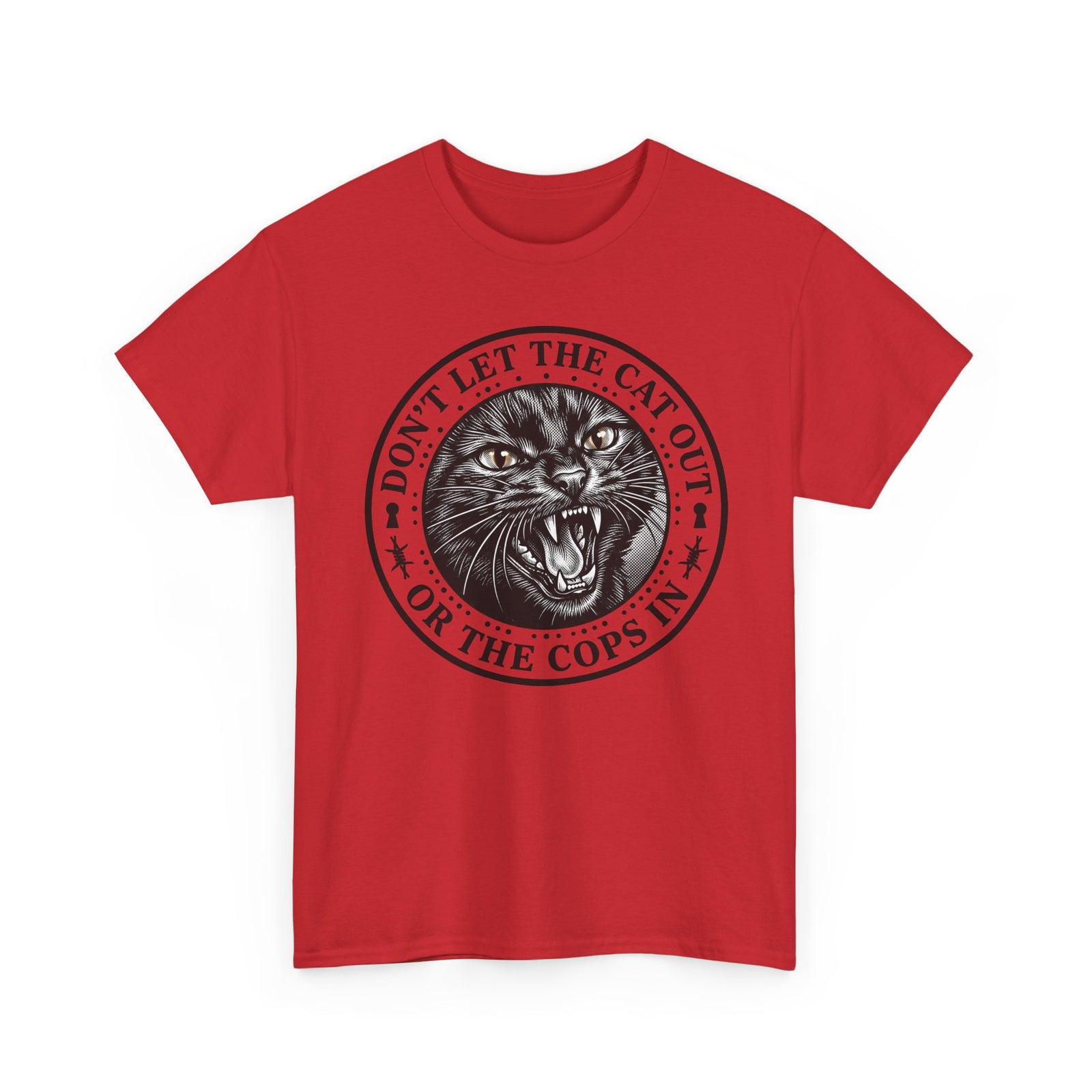 Don't Let The Cat Out T-Shirt — Funny Cat Lover Tee