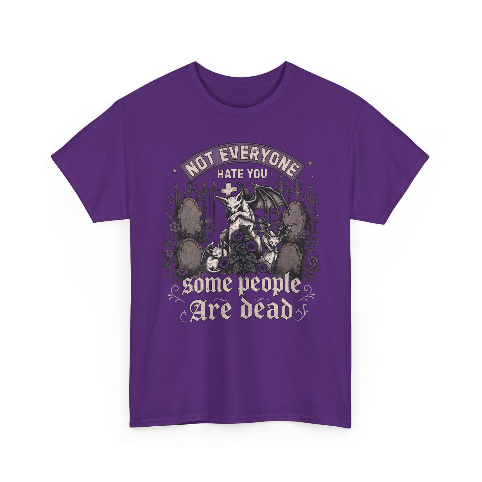 Not Everyone Hate You Some People Are Dead T-Shirt — Funny Goth Sphynx Cat Tee