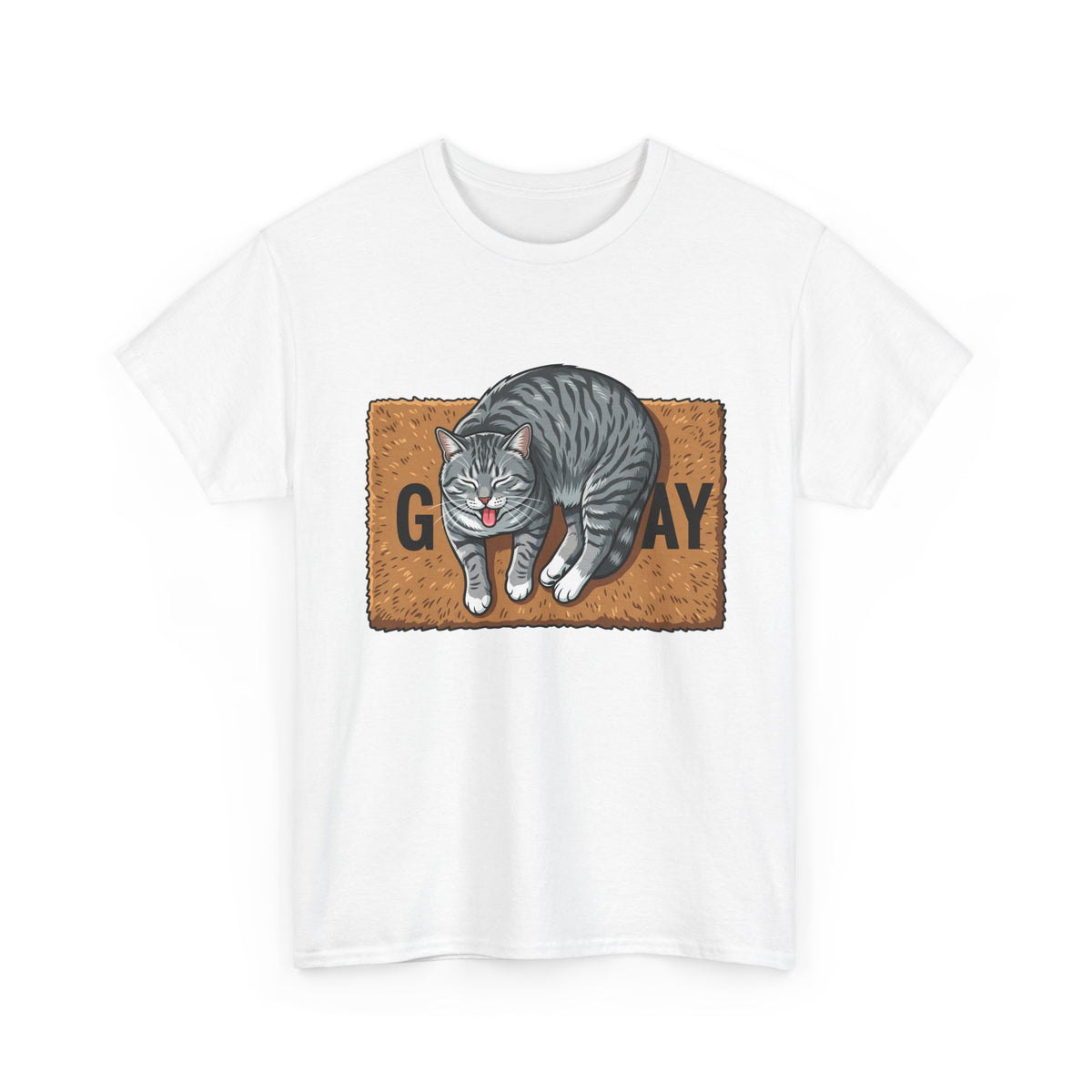 Copy of Basic Human Needs Orange Cat T-Shirt — Funny Sarcastic Tabby Tee