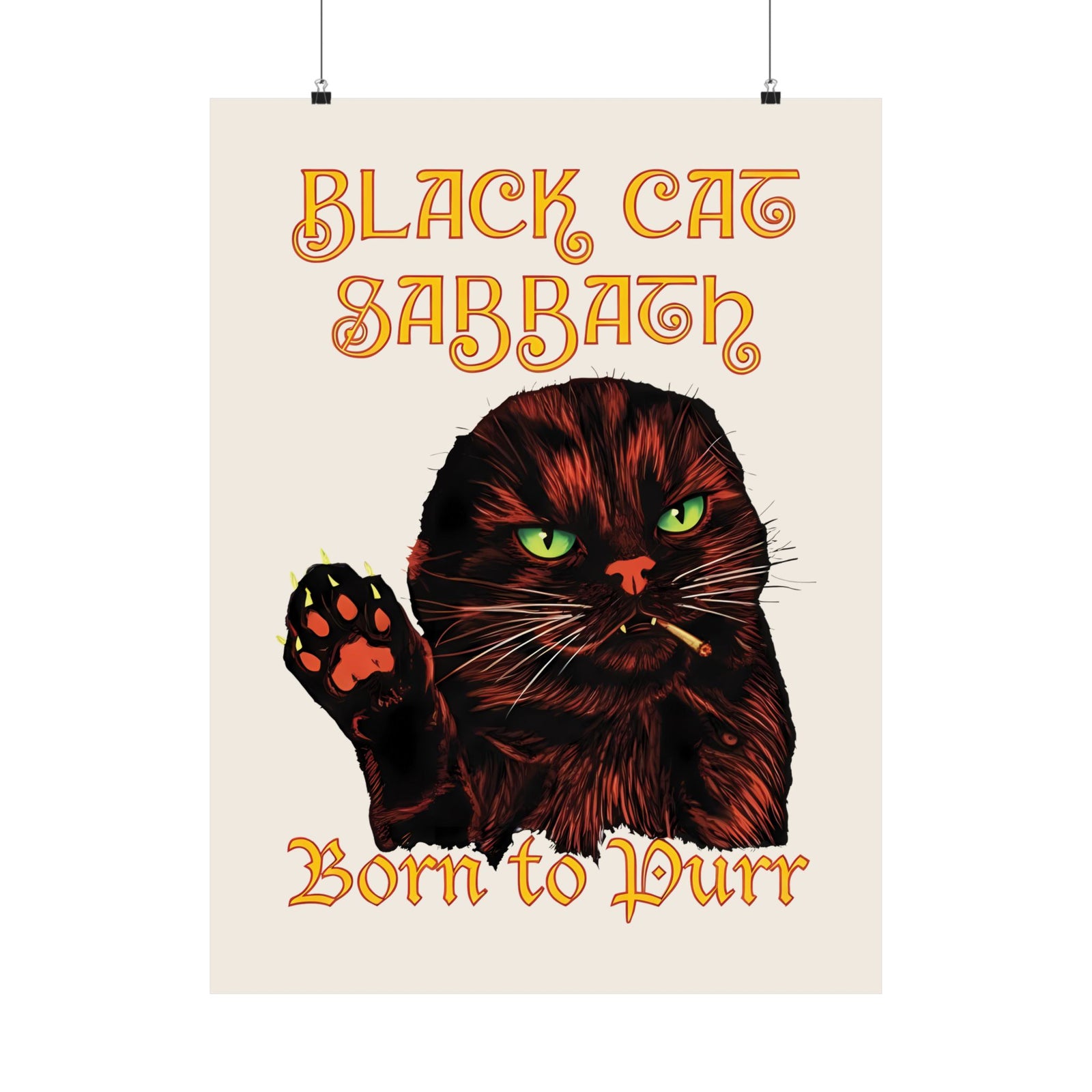 Black Cat Sabbath Poster