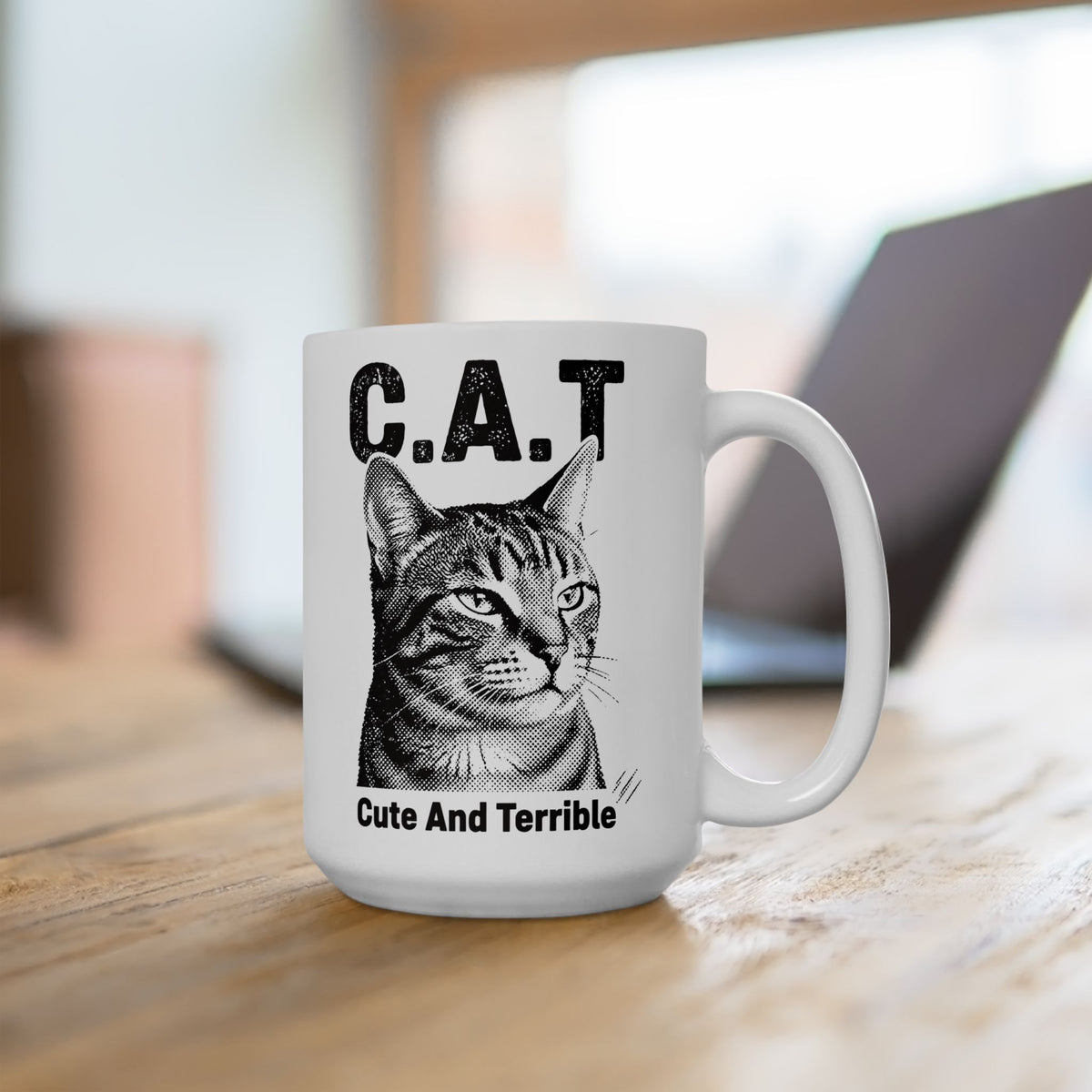 Cute and Terrible Cat Ceramic Mug