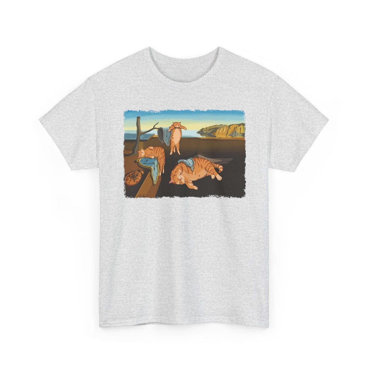 The Purrsistence of Memory T-Shirt — Surreal Cat Art Tee