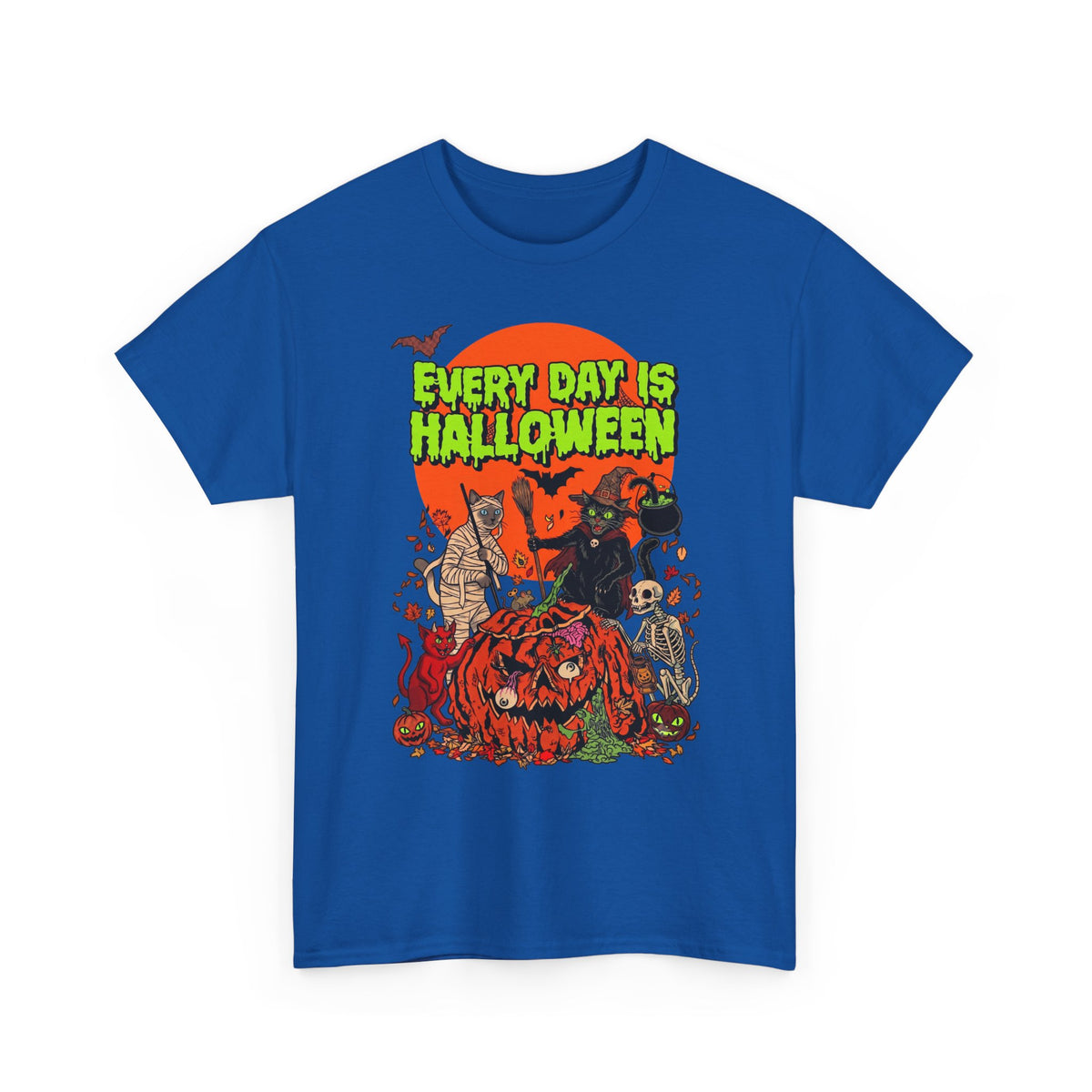Every Day Is Halloween Cats T-Shirt — Spooky Monster Felines Tee